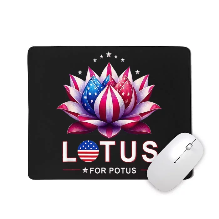 Lotus For Potus Kamala Harris 2024 President Trend Election Mousepad