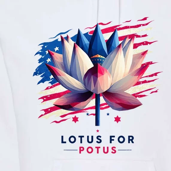 Lotus For Potus Kamala Harris President 2024 Democrats Premium Hoodie