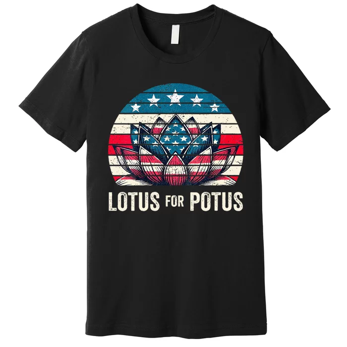 Lotus For Potus Kamala Harris For President 2024 Premium T-Shirt