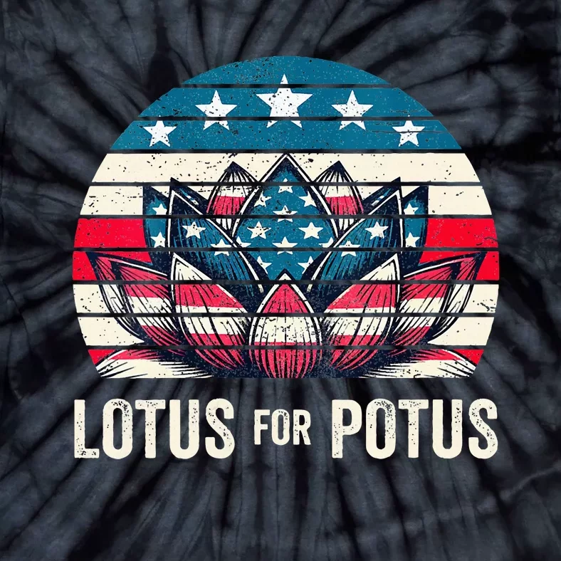 Lotus For Potus Kamala Harris For President 2024 Tie-Dye T-Shirt