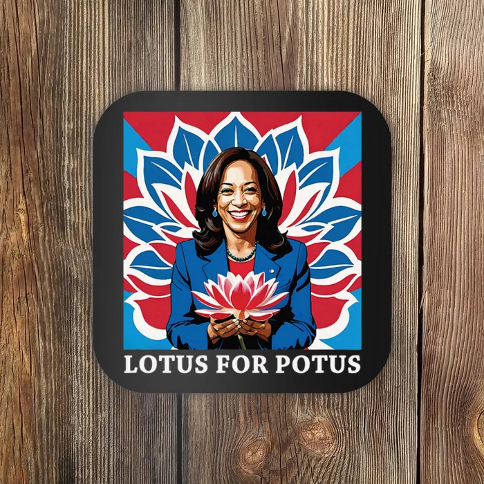 Lotus For Potus Usa Election Kamala Harris 2024 Coaster