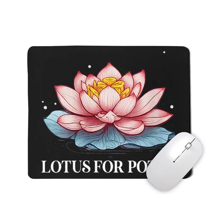 Lotus For Potus Kamala Harris President Campaign 2024 Mousepad