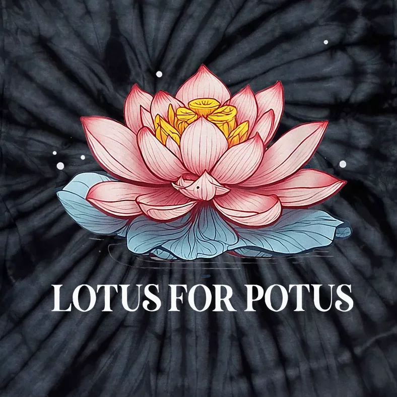 Lotus For Potus Kamala Harris President Campaign 2024 Tie-Dye T-Shirt