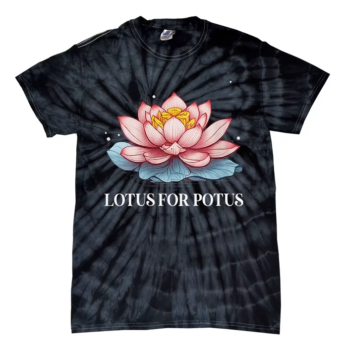 Lotus For Potus Kamala Harris President Campaign 2024 Tie-Dye T-Shirt