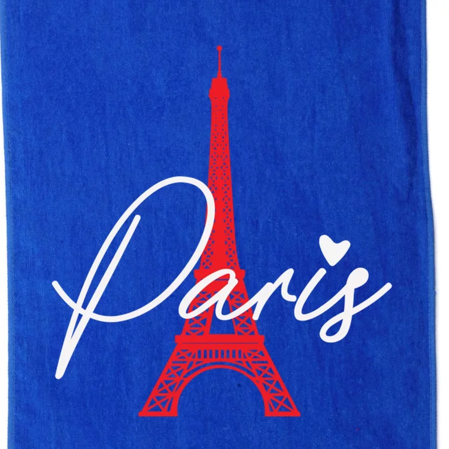 Love From Paris The Eiffel Tower A Love Sign From France Gift Platinum Collection Golf Towel