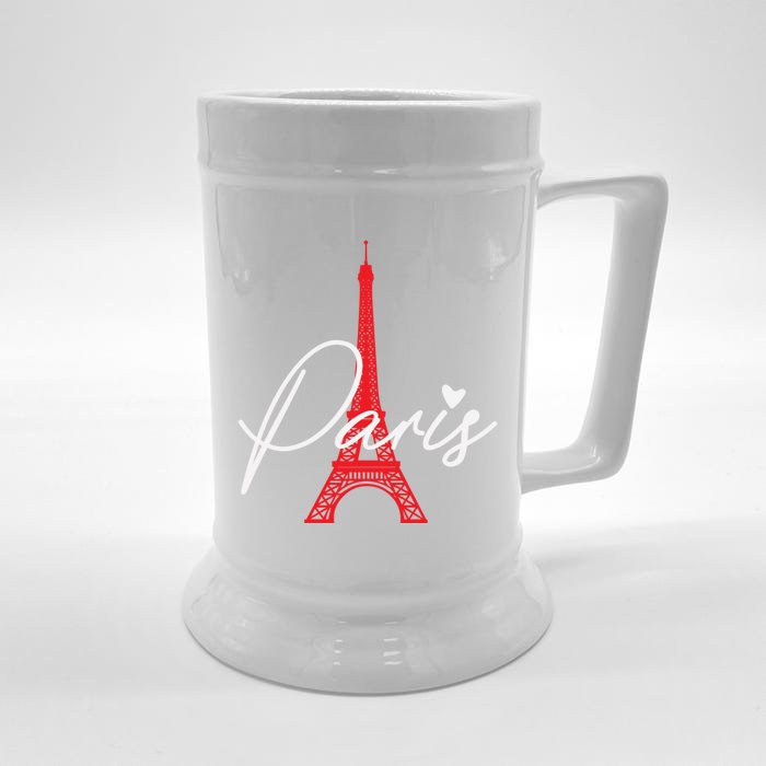 Love From Paris The Eiffel Tower A Love Sign From France Gift Front & Back Beer Stein