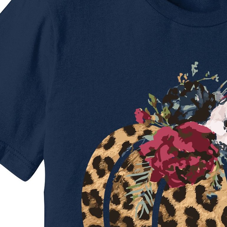 Leopard FLORAL PUMPKIN, Cheetah Floral Pumpkin, Cheetah Pumpkin Premium T-Shirt