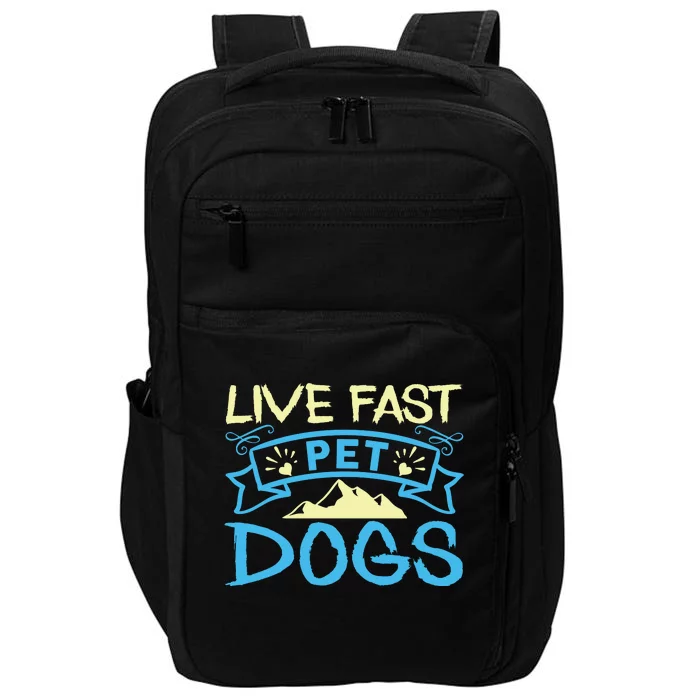 Live Fast Pet Dogs Impact Tech Backpack