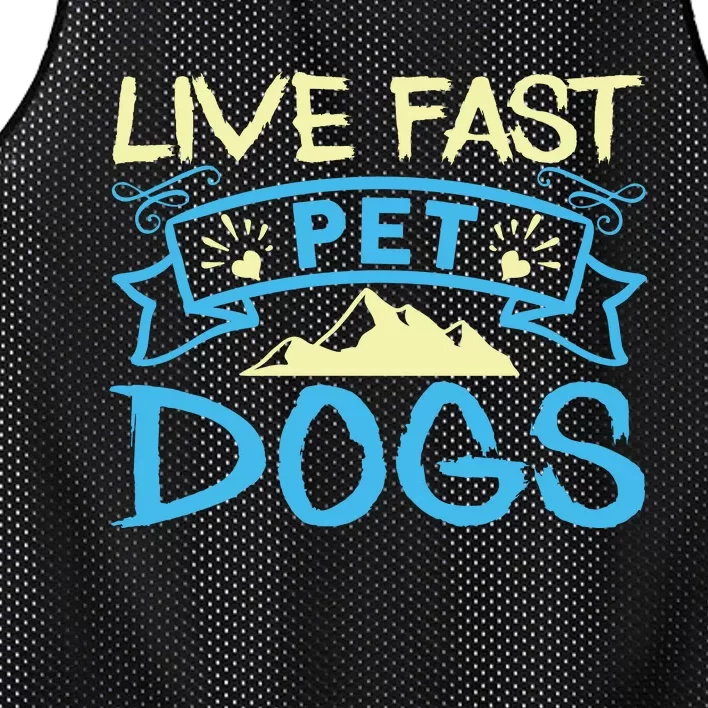 Live Fast Pet Dogs Mesh Reversible Basketball Jersey Tank