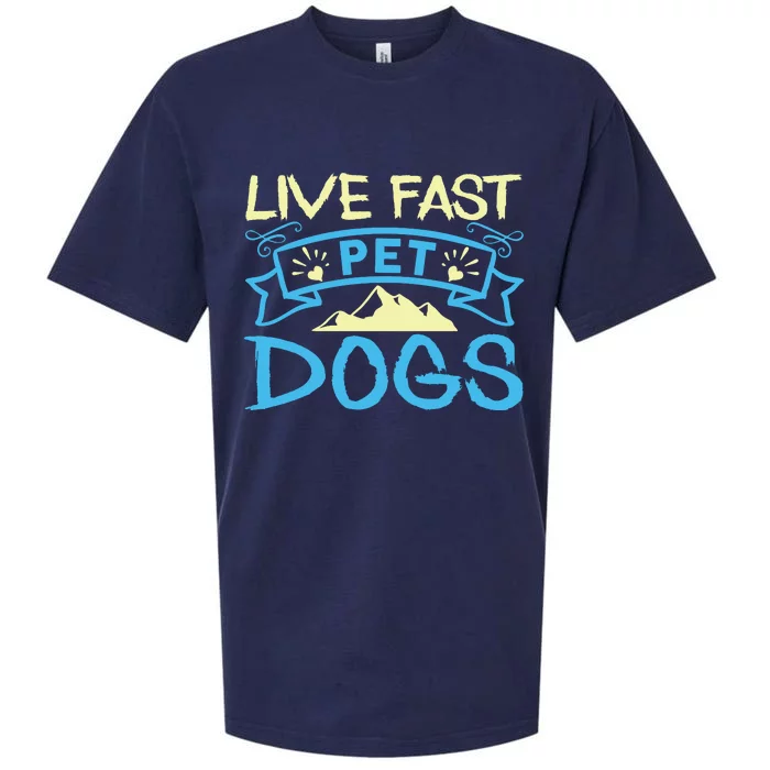 Live Fast Pet Dogs Sueded Cloud Jersey T-Shirt