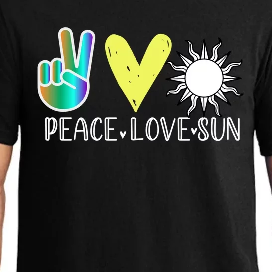 Love Flower Peace Sunshine Love Water Sun Gift Pajama Set