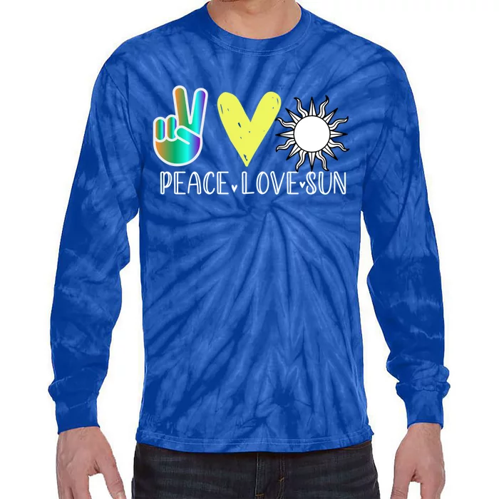 Love Flower Peace Sunshine Love Water Sun Gift Tie-Dye Long Sleeve Shirt