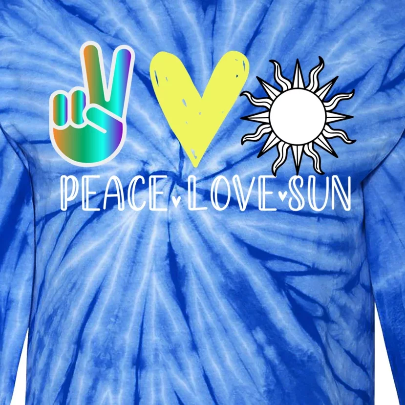 Love Flower Peace Sunshine Love Water Sun Gift Tie-Dye Long Sleeve Shirt