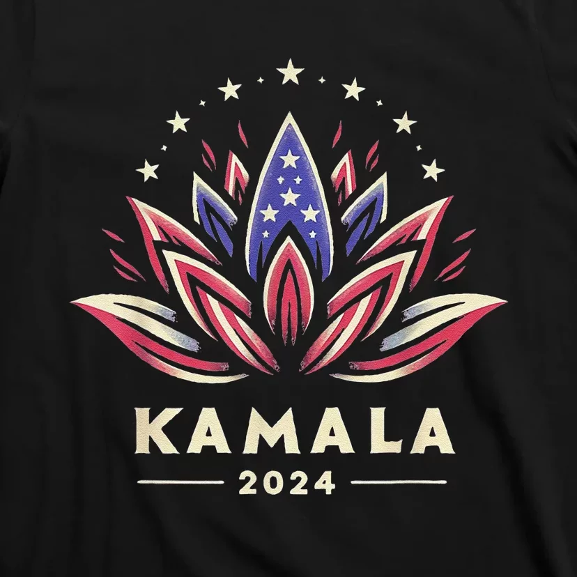 Lotus For Potus 2024 Madam Kamala For President Harris T-Shirt