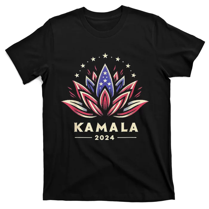 Lotus For Potus 2024 Madam Kamala For President Harris T-Shirt