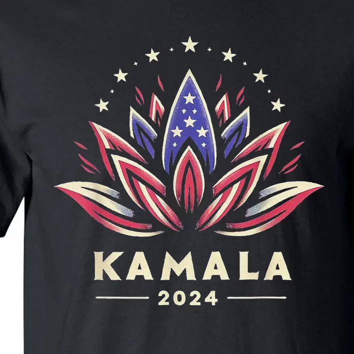 Lotus For Potus 2024 Madam Kamala For President Harris Tall T-Shirt