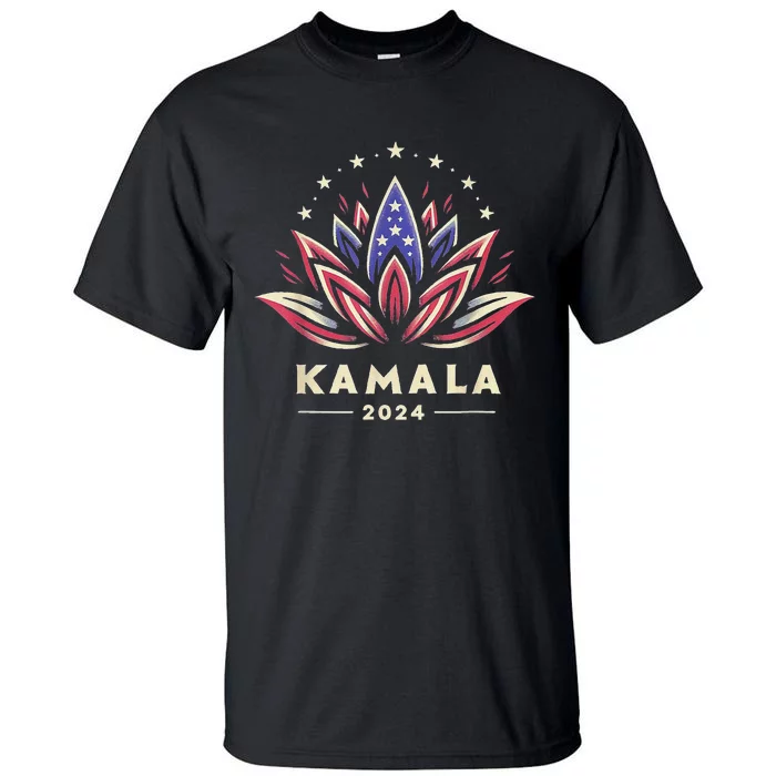 Lotus For Potus 2024 Madam Kamala For President Harris Tall T-Shirt