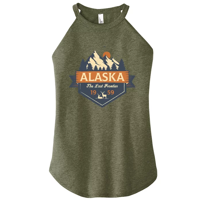 Last Frontier Retro Alaska Women’s Perfect Tri Rocker Tank