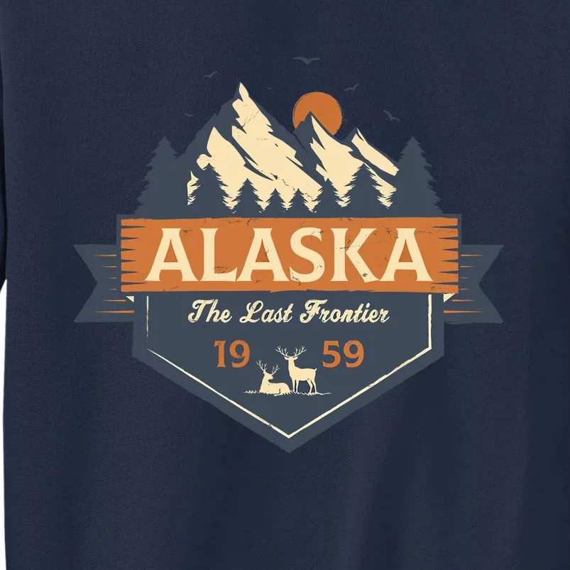 Last Frontier Retro Alaska Tall Sweatshirt