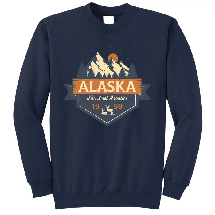 Last Frontier Retro Alaska Tall Sweatshirt