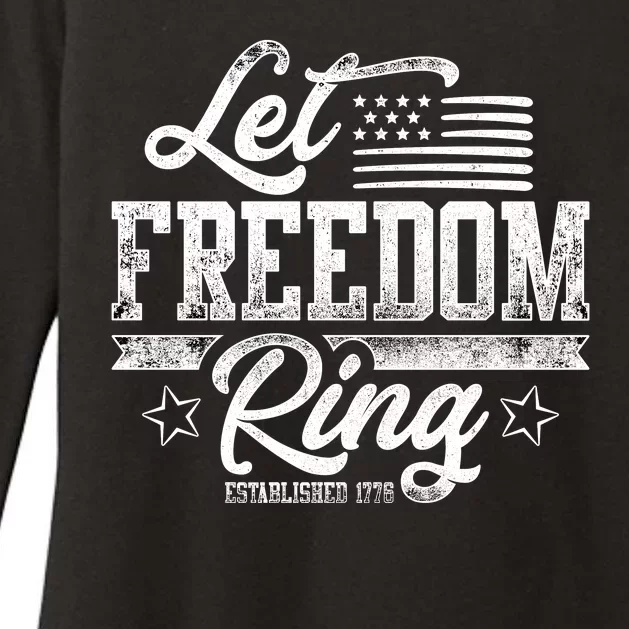 Let Freedom Ring Established 1776 Womens CVC Long Sleeve Shirt