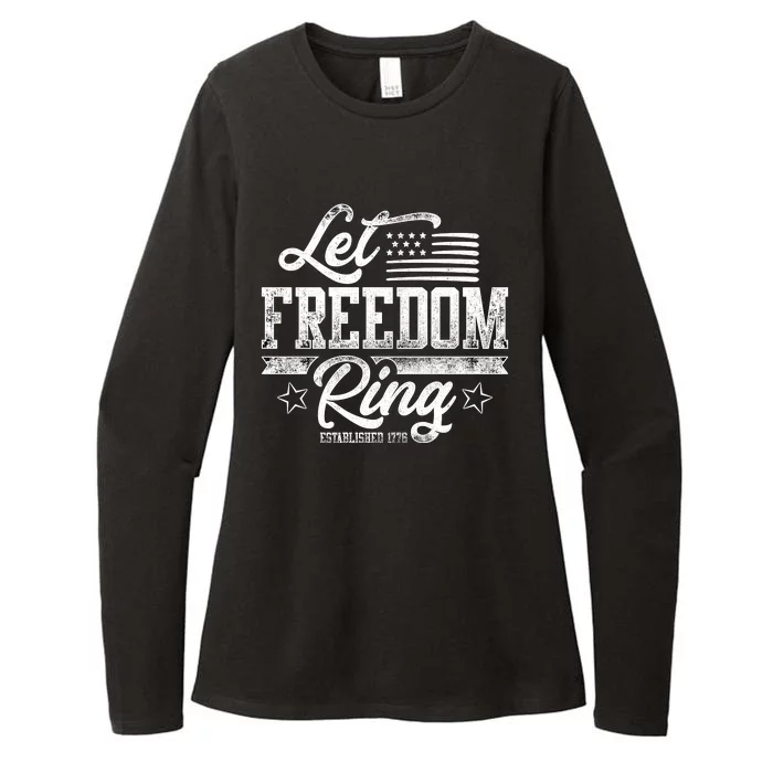 Let Freedom Ring Established 1776 Womens CVC Long Sleeve Shirt