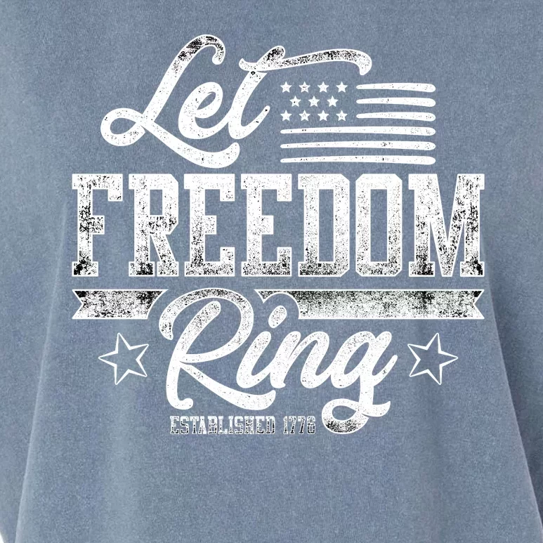 Let Freedom Ring Established 1776 Garment-Dyed Women's Muscle Tee