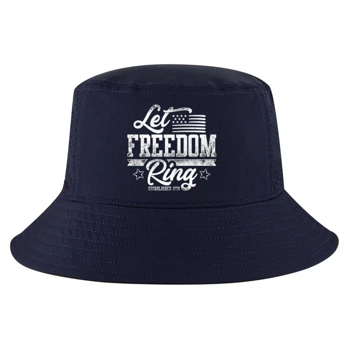 Let Freedom Ring Established 1776 Cool Comfort Performance Bucket Hat