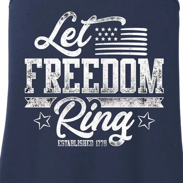 Let Freedom Ring Established 1776 Ladies Essential Tank