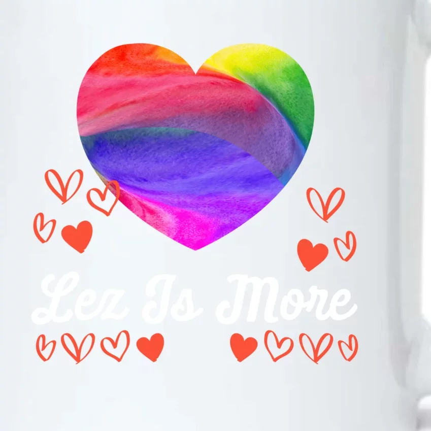 Lesbian Flag Rainbow Pride Lez Fun Love Valentines Day Cute Gift Black Color Changing Mug