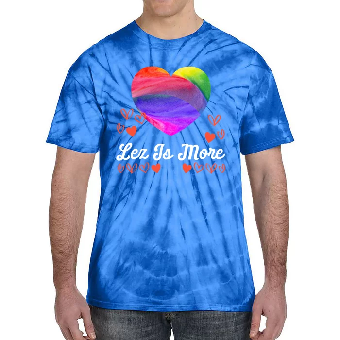 Lesbian Flag Rainbow Pride Lez Fun Love Valentines Day Cute Gift Tie-Dye T-Shirt