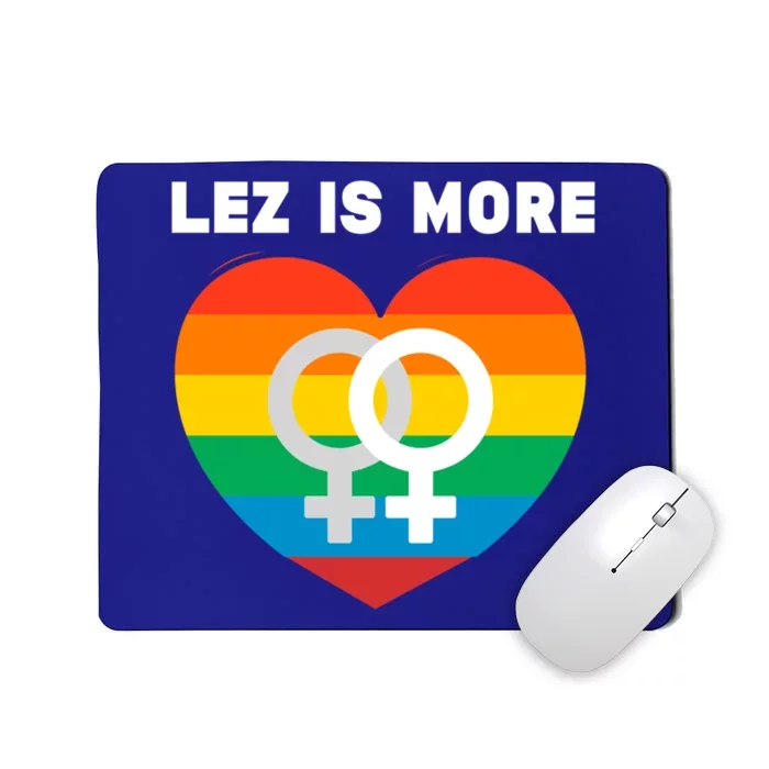 Lesbian Flag Rainbow Pride Lez Fun Valentines Day Cute Gift Mousepad