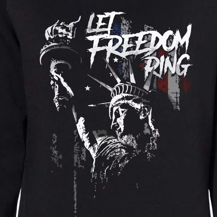 Let Freedom Ring Womens California Wash Sweatshirt