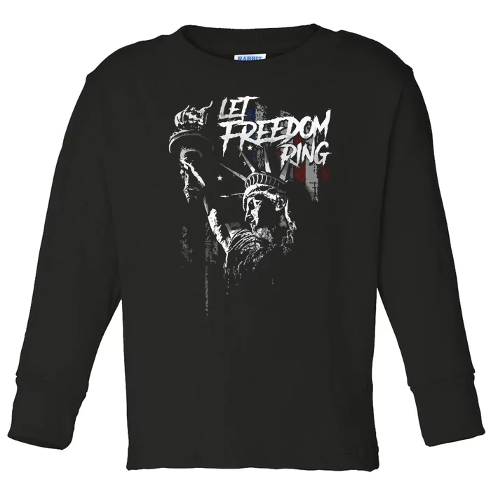 Let Freedom Ring Toddler Long Sleeve Shirt