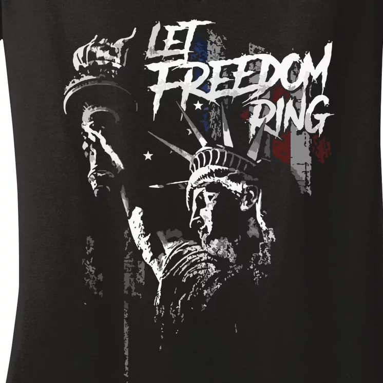 Let Freedom Ring Women's V-Neck T-Shirt