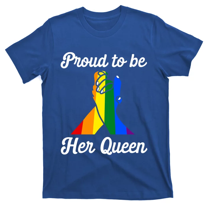 Lesbian Flag Rainbow Pride Proud Queen Valentines Day Gift T-Shirt