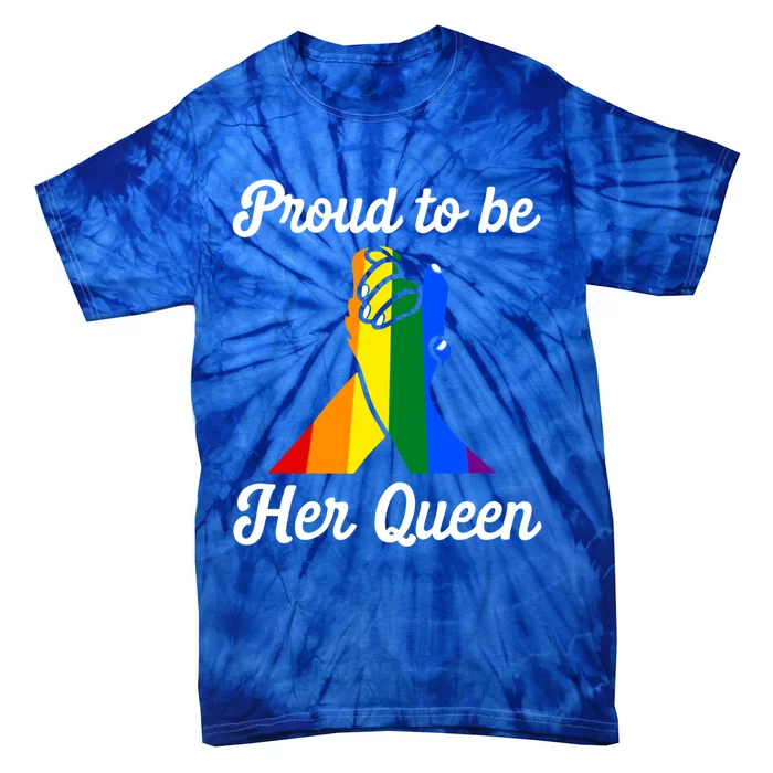 Lesbian Flag Rainbow Pride Proud Queen Valentines Day Gift Tie-Dye T-Shirt