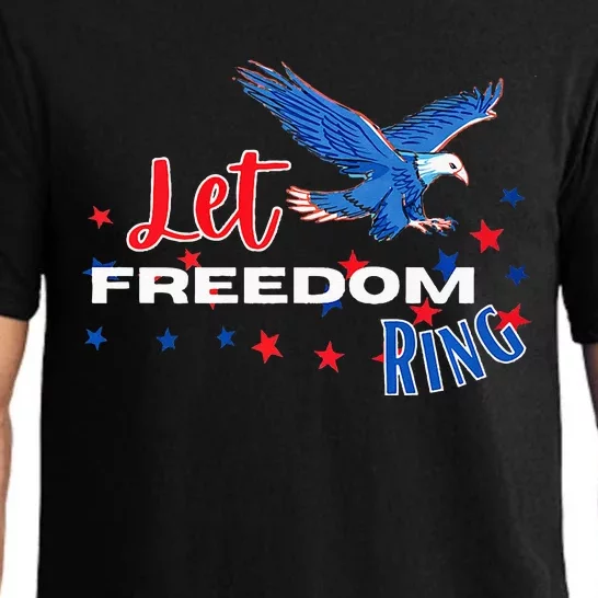 Let Freedom Ring Bald Eagle Patriotic Independence Day Pajama Set