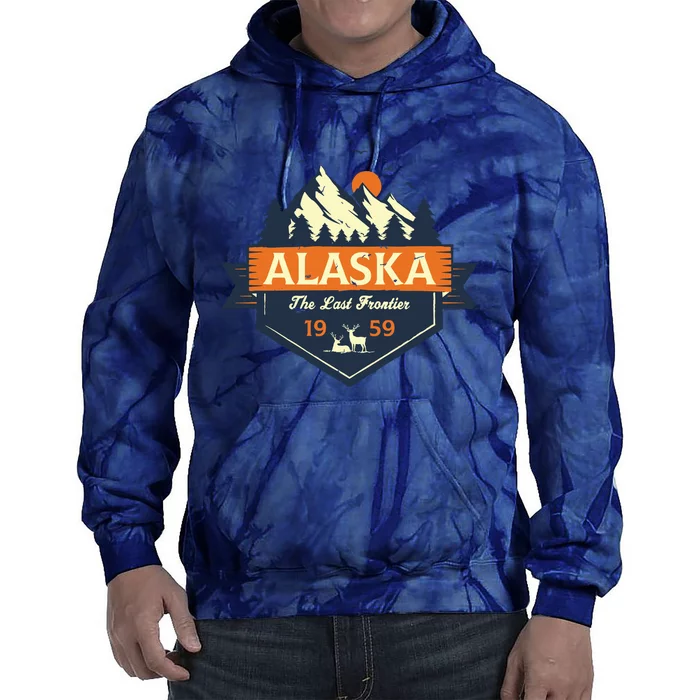 Last Frontier Retro Alaska Tie Dye Hoodie