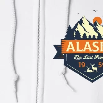 Last Frontier Retro Alaska Full Zip Hoodie