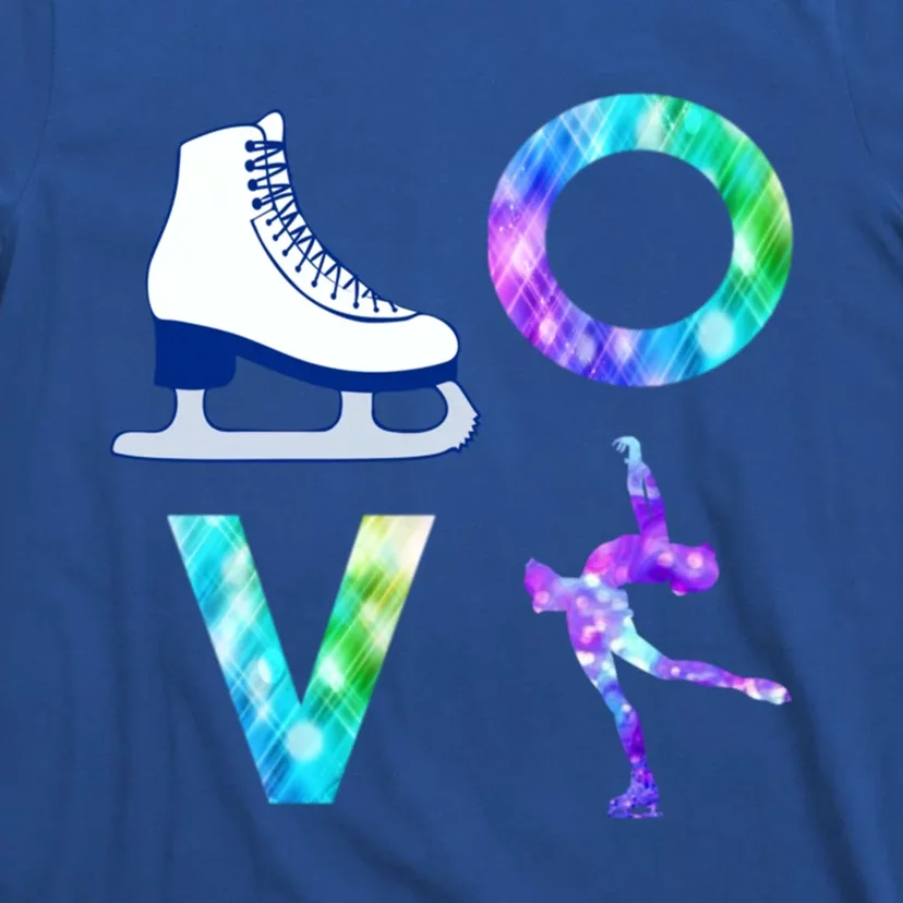 Love Figure Skating Ice Skater Girls Gift T-Shirt