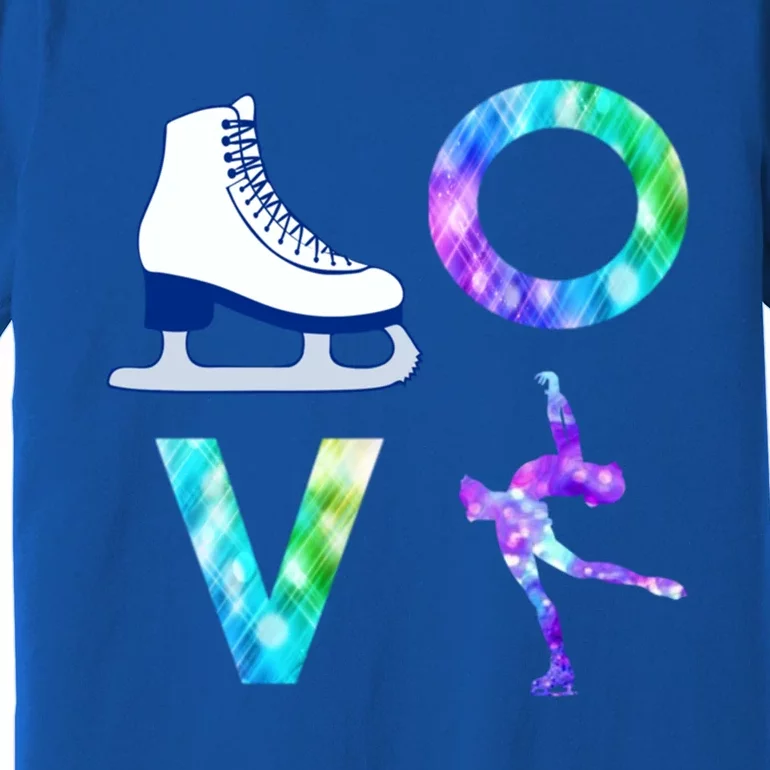 Love Figure Skating Ice Skater Girls Gift Premium T-Shirt