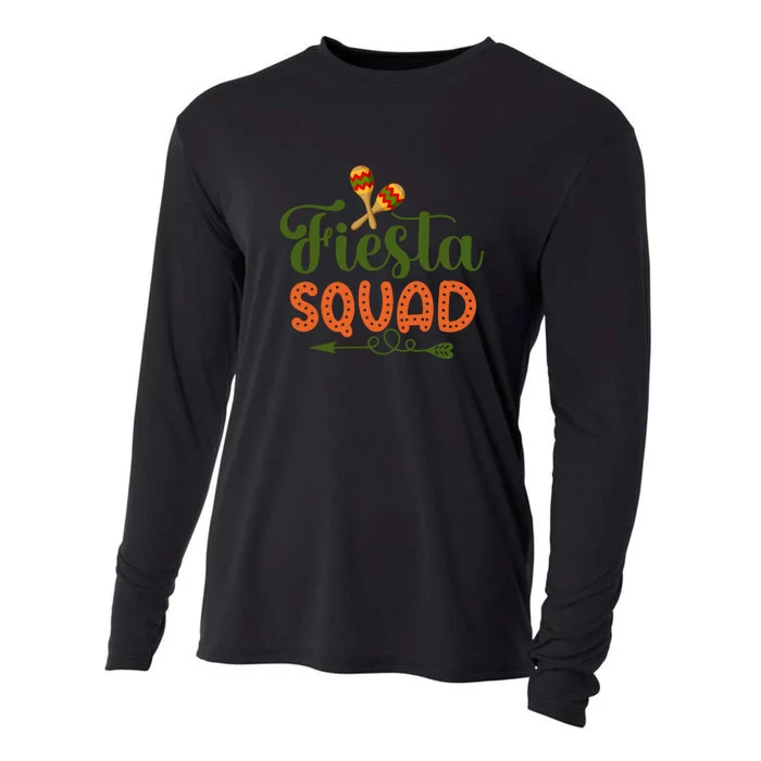 Let's Fiesta Squad Cinco De Mayo 5th May Mexican Cooling Performance Long Sleeve Crew