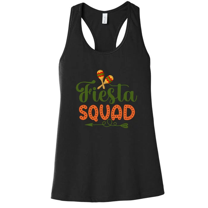 Let's Fiesta Squad Cinco De Mayo 5th May Mexican Women's Racerback Tank