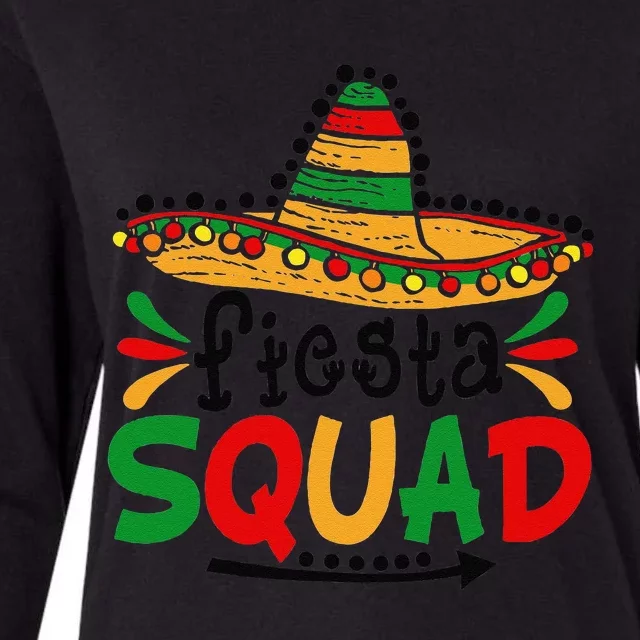 Let's Fiesta Squad Cinco De Mayo 5th May Mexican Womens Cotton Relaxed Long Sleeve T-Shirt