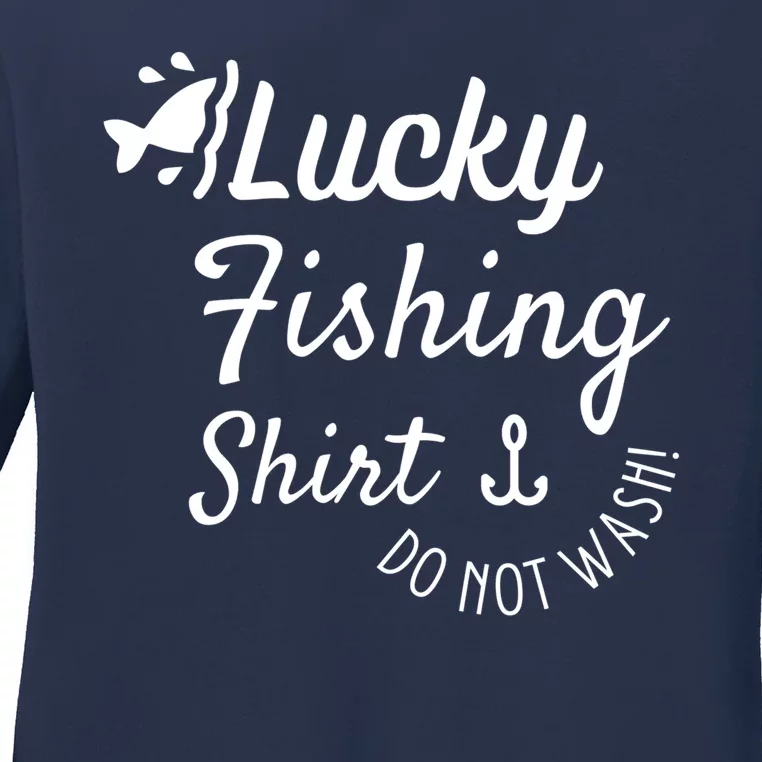 Lucky Fishing Shirt Do Not Wash Ladies Long Sleeve Shirt