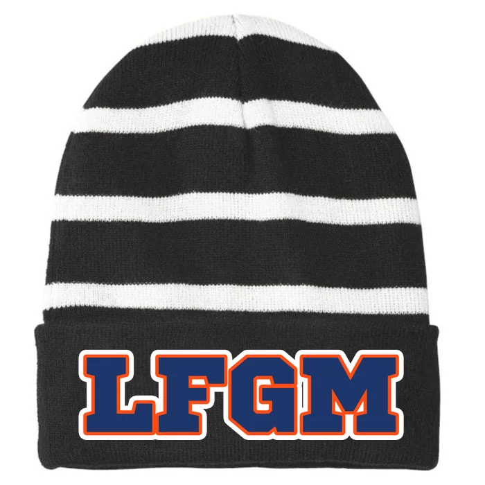 LFGM Fan Shirt Striped Beanie with Solid Band