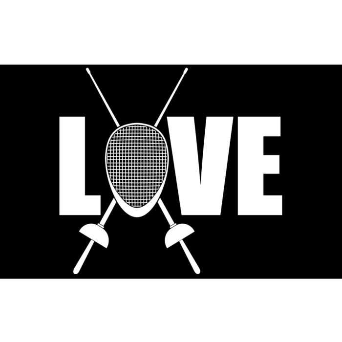 Love Fencing Sport Bumper Sticker