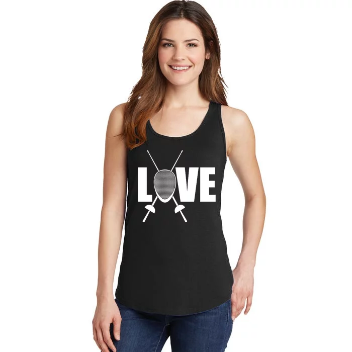 Love Fencing Sport Ladies Essential Tank