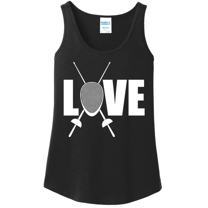 Love Fencing Sport Ladies Essential Tank